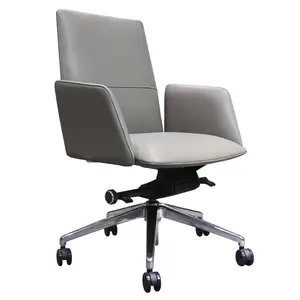 Yeni tasarım sillas de oficina blanca orta geri resepsiyon sandalye ofis mobilyaları
