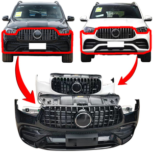 Haute qualité, pour Mercedes-Benz GLE53, GLE63, W166, W167 : Spoilers avant, pare-chocs, phares LED, calandre, <span class=keywords><strong>radiateur</strong></span>, ailes, garde-boue. - Product Image 1
