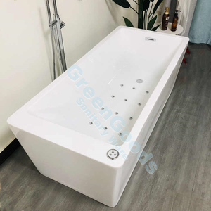 Frap — baignoire de Massage, douche autoportante en acrylique, couleur blanche, cascade avec Jets - Product Image 3