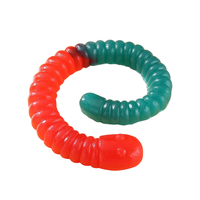 Aangepaste Yummy Giant Gummy Bear snoepjes Premium Aardbei Blauwe Framboos smaak Fruitig zacht snoep in doos