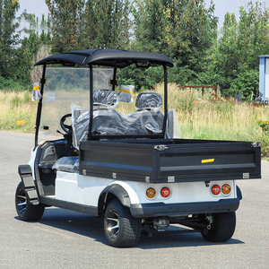 Véhicule <span class=keywords><strong>utilitaire</strong></span> électrique 2 <span class=keywords><strong>places</strong></span>, voiturette de golf avec benne de chargement ou livraison de marchandises urbaine pour hôtels, fermes et aéroports - Product Image 3