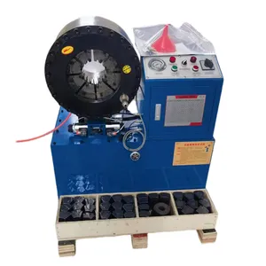 High-pressure Rubber Pipe Shrinking Machine Hydraulic Oil Pipe Crimping Machine Full-automatic Pipe Crimping Machine.