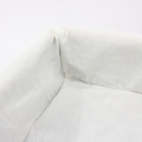 Panier de rangement pour linge de maison en osier personnalisé élégant et boîte de rangement avec doublure en tissu