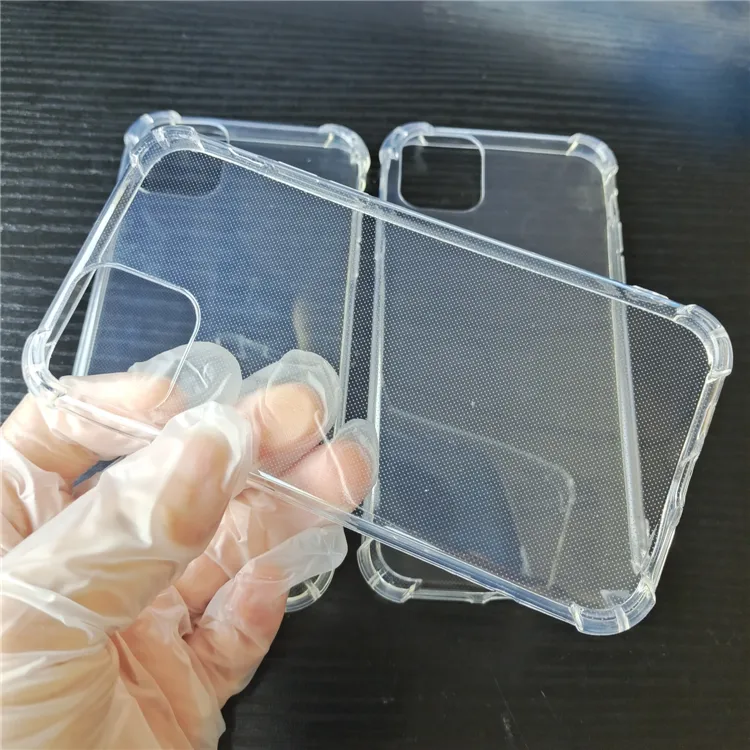 1.0 mm High Clear Cover Case For iPhone 11, Clear Tpu Transparent Cellphone Cell Phone Case For iPhone 11 pro max