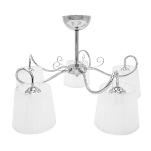 Lampada da soffitto cromata 5xe14 37x65x65 cm, ideale per illuminare gli spazi e decorare gli interni in stile moderno. - Product Image 1