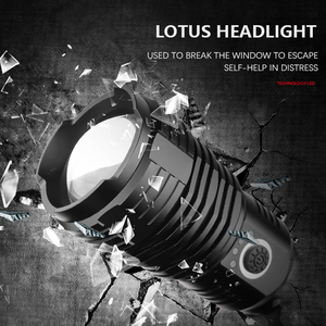 Đèn pin <span class=keywords><strong>LED</strong></span> Xhp70.2 EDC có thể sạc lại, có chức năng zoom, dùng cho cắm trại ngoài trời, sử dụng pin 18650/26650, đạt chuẩn IP65 - Product Image 5