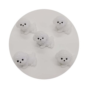Nuevo encantador 100 unids/lote 3D Mini perro mascota ornamento miniaturas dibujos animados perro Animal figuritas para exterior Tablescape hogar escritorio Decoración - Product Image 2