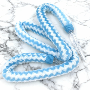 Tuyaux en plastique pour narguilé en flanelle à motifs blancs et roses, accessoires pour narguilé, narguilé, tabac, fournitures pour fumer à la maison - Product Image 5