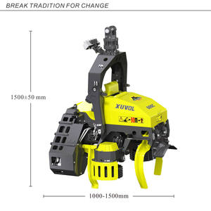 Machine à couper le bois automatique XUVOL 600 mm, scie à chaîne, excavatrice avec tête de récolte pour la coupe des arbres dans les applications forestières - Product Image 4