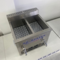Friteuse professionnelle à gaz GPL Hansu 30L à double réservoir avec affichage numérique et contrôle de température pour snacks