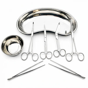 Kit d'instruments chirurgicaux professionnels manuels les plus vendus, ensemble d'outils médicaux, kit de chirurgie mineure de base, set de pansements en acier inoxydable - Product Image 1