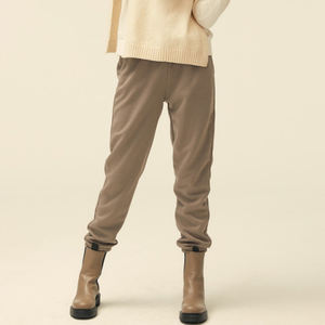 Gemaakt In China Inthek 100% Polyester Wasbare Casual Dames Essentiële Mid-Taille Lente Joggingbroek Zwart - Product Image 6