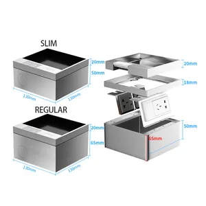 ZDR-130AB Stainless Steel Socket Box Rechargeable Power Box