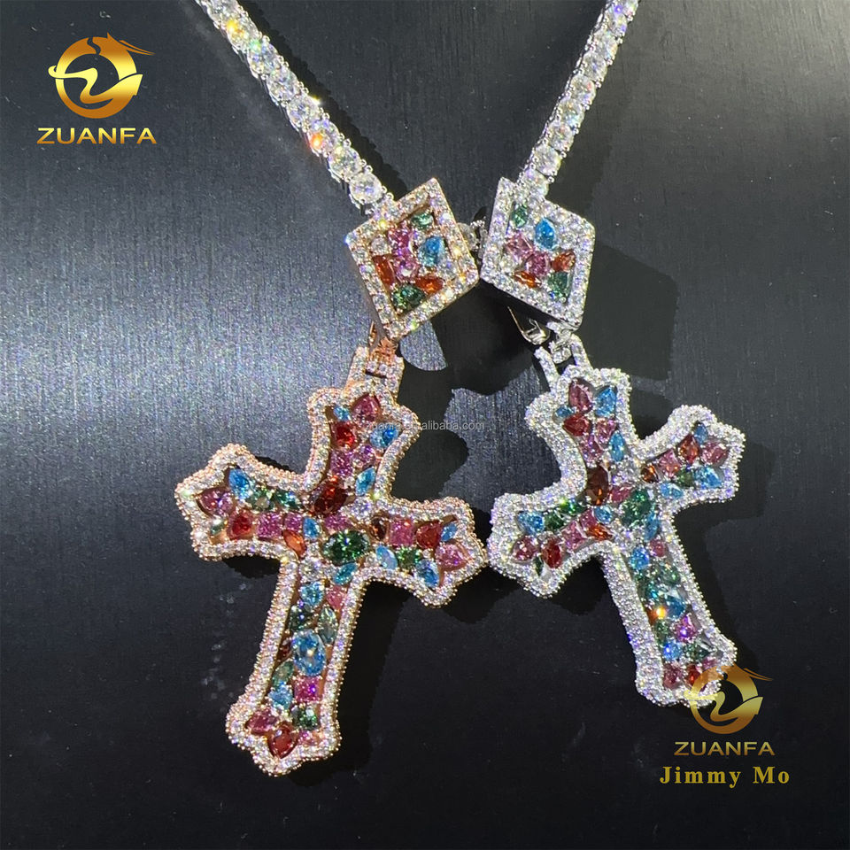 New Trendy Men Rapper Luxury Iced Out Hip Hop Iced Out Jewelry 925 ...