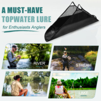 Sac de transport pliable pour poisson 49x21 pouces, robuste, avec règle de pesée et poignées en nylon résistantes pour les tournois