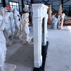 Ukiran tangan marmer alami dalam ruangan perapian batu Surround Mental - Product Image 2