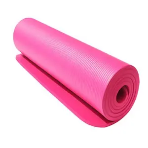 Pilates ve Yoga mat yüksek yoğunluklu OEM özel Logo ışığı ağırlık kalite Premium egzersiz ekstra kalın NBR köpük yoga Mat NBR Yoga mat
