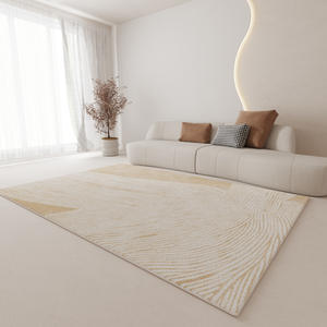 Tapis de salon sur mesure, blanc, avec bordure en fausse fourrure de cachemire, antidérapant, pour la maison, la chambre, le bureau, la chambre d'enfant - Product Image 5