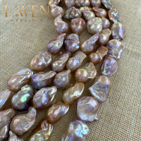 Chaîne de perles baroques, perles baroques en vrac, grandes perles baroques, chaîne de perles naturelles, perles Edison en vrac, perles d'eau douce irrégulières, bijoux