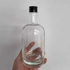 Bouteille en verre personnalisée <span class=keywords><strong>de</strong></span> haute qualité 100ml 200ml 300ml 375ml 500ml 750ml 1000ml, bouteille en verre vide pour liqueur, gin, whisky - Product Image 3