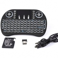 Télécommandes TV avec pavé tactile I8, apprentissage IR, mini clavier sans fil 2.4G, souris aérienne, télécommande I8 pour boîtier TV intelligent