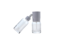 Emballage en verre de luxe direct d'usine 30g 50g pot de crème 30ml verre clair cosmétique visage toner lotion pour le corps pompe bouteille emballage