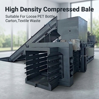 Presse à balles verticale hydraulique pour déchets, compacteur de cartons et textiles, pour le recyclage du plastique et les stations de tri des déchets