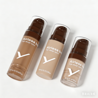 Flacon pompe airless professionnel en PP 5ml 10ml 15ml pour lotion, crème, écran solaire, hydratant visage, crème pour les mains