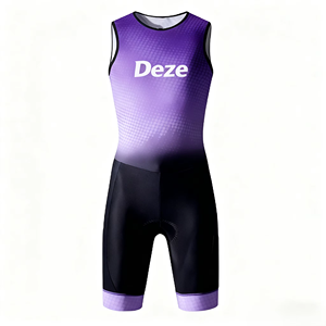 Combinaison de triathlon unisexe personnalisable avec logo, rembourrage ergonomique, vêtements de triathlon, vêtements de sport, compétitions de triathlon, entraînement - Product Image 4