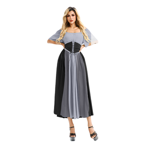 Vestido <span class=keywords><strong>de</strong></span> estilo <span class=keywords><strong>de</strong></span> corte europeo y americano, vestido <span class=keywords><strong>de</strong></span> época renacentista Medieval Retro, disfraz <span class=keywords><strong>de</strong></span> Halloween - Product Image 6