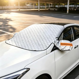 Ventes Flash : Pare-soleil pliable pour pare-brise de voiture, protection contre la pluie, la neige et la glace pour la plupart des voitures, SUV, camions et fourgonnettes - Product Image 1