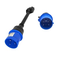 Adaptateur CEE Nema bleu nouvelle génération 2, 3 broches, type 2, prise de sortie J1772 CCS1, 32A 250V, norme 14-50p, marque OEM pour Tesla Model S/X/Y