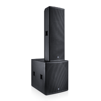 Sistema de Subwoofer Doble de 12 Pulgadas Morin LA-212C, Venta Directa de Fábrica, 850W, 8 Altavoces Negros de 18 Pulgadas
