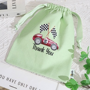 Eco-Friendly 8Oz Cotton <b>Canvas</b> Drawstring Toy Thanksgiving Gift Packaging Bag Custom Logo <b>Printed</b> Soild <b>Canvas</b> Gift Dust Bag - Product Image 4
