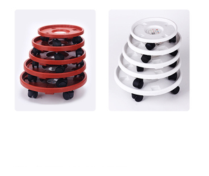 <strong>Plant</strong> Flower Pot Tray <strong>Stand</strong> Round <strong>Wheel</strong> Removable Resin Garden Plate Round <strong>Wheel</strong> <strong>Plant</strong> <strong>Stand</strong> - Product Image 2