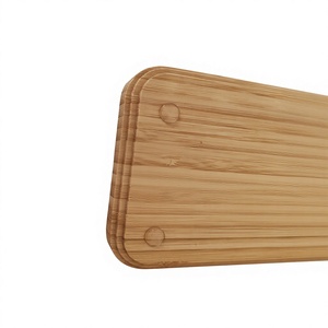 <span class=keywords><strong>Plateau</strong></span> rectangulaire en bambou pour la protection de l'environnement de la cuisine, avec <span class=keywords><strong>bords</strong></span> <span class=keywords><strong>arrondis</strong></span>, <span class=keywords><strong>plateau</strong></span> en bois avec tapis antidérapant - Product Image 2