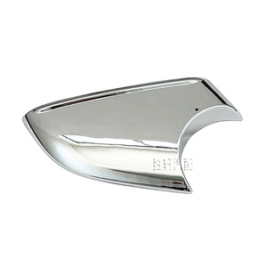 Tesla Model X Rearview Mirror Bottom Cover <b>Chrome</b> 2016-2023 Full Set Plastic Mirror Base Cover - Product Image 1