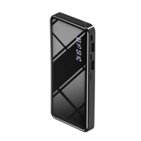 Meilleure Vente : Batterie Externe Portable de Voyage 20000mAh Double USB à Charge Rapide avec Chargeur Universel UK 10W, Noir Bleu (Boîtier pour Téléphone)