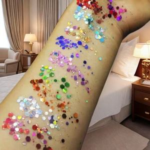 Glitters cho asmr video Cải Cách asmr phòng tập thể dục phấn tự làm chất liệu yiouasmrchalk 1 bộ 10 màu 50g mỗi túi - Product Image 4