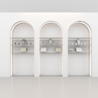 Vitrine de présentation de bijoux sur mesure professionnelle, présentoir d'intérieur haut de gamme pour marque de luxe