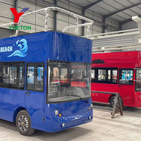 Bus touristique électrique à deux étages de 17 places à vendre, nouveau design, équipement de divertissement extérieur pour les excursions