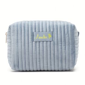 Custom Velvet Cosmetic <b>Bag</b>, Large Capacity, <b>Bridesmaid</b> <b>Gift</b>, Makeup <b>Bag</b> Her, <b>Gift</b> for Bridal Party - Product Image 5
