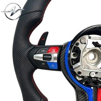 Volant sport léger à 3 branches en fibre de carbone de 35 mm pour F10 F30 F11 F15 F16 Série 3 Série 5 X5 X6