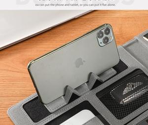 Biểu Tượng Tùy Chỉnh New A4 Kích Thước PU Da Văn Phòng Kinh Doanh Từ Điện Thoại Chân Đế Máy Tính Thư Mục Danh Mục Đầu Tư Với Đàn Hồi - Product Image 3