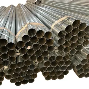 Tubo de aço soldado redondo de carbono galvanizado 32 mm GI mais popular de 2024 para construção