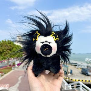 พวงกุญแจตุ๊กตารูปลิงทำจากผ้าฝ้ายน่ารักสุดเท่ห์พวงกุญแจตุ๊กตารูปใบหน้าสีขาวสำหรับนักเรียนและเจ้าของรถของขวัญสำหรับทุกเพศ - Product Image 4