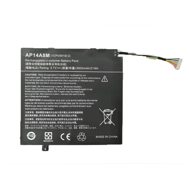 Original AP14A8M 3.7V 5600mah 21Wh Replacement Laptop Battery for Acer Iconia Tab 10 A3-a30