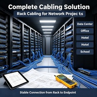 Cable de Red Cat5e Listo para Instalar, 100% Cobre Puro UTP 24AWG, Cable Ethernet con Cubierta Azul de HDPE/PE/PVC para Estaciones de Trabajo de Oficina