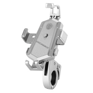 Yclingbox Phone Holder Aluminum Alloy One Touch Release For Motorcycle <b>Bicycle</b> Riding Navigation Mount - Product Image 1