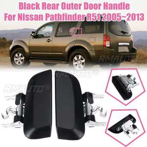 Manija Exterior Negra Cromada para Puerta Trasera de Nissan Pathfinder R51 2005 2006 2007 2008 2009 2010 2011 2012 82607-EA502 82606-EA502 - Product Image 1